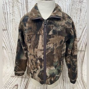 Boys Columbia camo fleece jacket VGUC size XXS